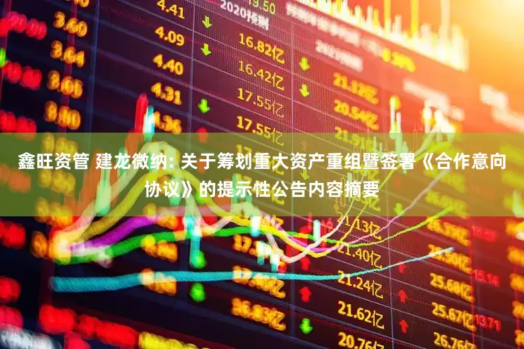 鑫旺资管 建龙微纳: 关于筹划重大资产重组暨签署《合作意向协议》的提示性公告内容摘要